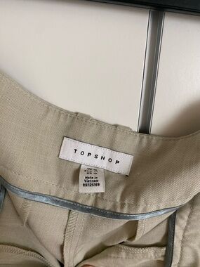 Topshop Neutral Beige trouser